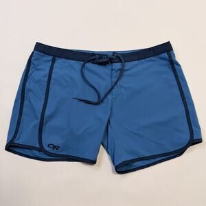 Outdoor Research Buena Board Shorts Womens 12 Blue Swim Quick Dry Beach